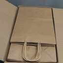 Toovip 90 Pack Plain Brown Kraft Paper Bags with Handles Bulk, Multiple 3 Assorted Sizes Gift Bags for Favors Grocery Retail Party Birthday Shopping Business Goody Craft Merchandise Take Out Sacks