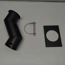 Black Metal Rain Chain Gutter Adapter for Gutter Downspout Connect Rain Chain Installation