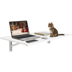 Wall Mounted Folding Table, 31.5" x 19.7", White