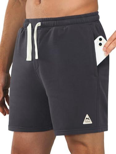 NORTHYARD Men's 7" Athletic Running Shorts with Zipper Pockets Quick Dry Lightweight Workout Gym Short Size 2 XL