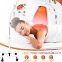 Infrared Light Therapy 275W Red Infrared Therapy Lamp for Body or Pain Therapy Device with Timer and Adjustable Height Stand