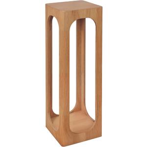 COVLON Drink Table, Soild Wood Small Space Side Table, Decorative End Table for Living Room,Badroom or Entryway Decoration, Natural Wood