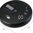 GPX PC332B Portable CD Player with Anti-Skip Protection, FM Radio and Stereo Earbuds - Black