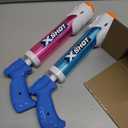 XSHOT Water Warfare Small Tube Soaker (4 Pack) by ZURU Super Soaking Pump Action, Pool Party Pack, Fills up to 380ml, Shoots up to 8 Meters, for Boys, Girls, Children