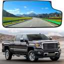 Passenger Right Side Heated Lower Mirror Glass, Lower Convex Side Mirror Glass Compatible with Chevy Silverado 1500 2014-2017, Silverado 2500 3500 2015-2017.