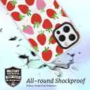 ChiCaseVer for iPhone 14 Case, Cute Strawberry Daisy Pattern, Military-Grade Drop Protection, Cute Soft Slim TPU Protective Cover with Camera Protection for Women & Girls