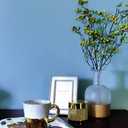 Ismoon 15.7''236''Blue Contact Paper Matte Blue Wallpaper Peel and Stick Removable Self-Adhesive Wallpaper Vinyl Film Paper Shelf Liner for Decorating Wall Table and Door Cabine