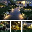 GIGALUMI Solar Outdoor Lights,12 Pack LED Solar Lights Outdoor Waterproof, Solar Walkway Lights Maintain 10 Hours of Lighting for Your Garden, Landscape, Path, Yard, Patio, Driveway