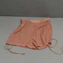 Women's Drawstring Side Mesh Sheer Beach Summer Cover Up Shorts Bikini Bottoms (Medium, Dark Pink)