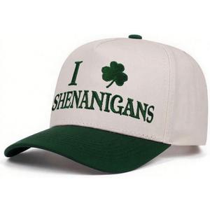 St Patricks Day Hat Green Trucker Hat Funny Irish Shamrock Hats Lucky Clover St. Pattys Hat Saint Patrick Accessories