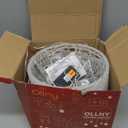 Ollny Christmas Lights Outdoor 4Pack 7.87inch, Cool White 200 LED Ball Light with Plug in Remote, 8 Modes IP67 Waterproof Connectable Sphere Tree Lights for Indoor House Yard Garage Decorations