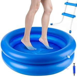 Inflatable Pool Portable Foot Bath Basin, Foot Soaking Bath Basin for Entry Ladder, Swimming Pool Clean Feet Pedicure Supplies (Round×1) Inflatable Pool Portable Foot Bath Basin, Foot Soaking Bath Basin for Entry Ladder, Swimming Pool Clean Feet Pedicure Supplies (Round×1)