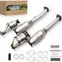 Front & Rear Converter Compatible with Frontier/Pathfinder/NV1500/NV2500/NV3500 2005-2018, Xterra 2005-2015, Suzuki Equator 2009-2012 Catalytic Convertor EPA Compliant 16468