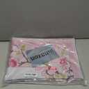 Chinoiserie Mahjong Mat with 1 Carrying Bag 31.5" x 31.5" Pink and White Rubber Anti Slip and Noise Reduction Multi Purpose Game Table Cover for Mahjong, Card, Board Tile Games