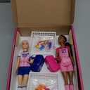Barbie Careers Playset, Soccer Player Set with 2 Fashion Dolls & 15 Accessories Including Barbie 'Brooklyn, Blonde Petite Player, 2 Nets & More