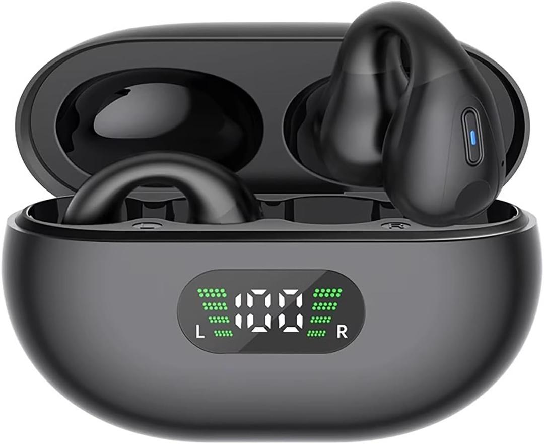 AI Language Translator Earbuds, Two Way Real-time Translation 144 Language Wireless Bluetooth Translation Headphones, APP Online Instant Voice Translation for Travel Business Learning, Black