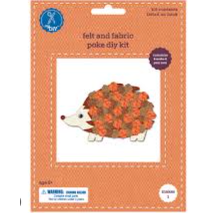 Hedgehog Felt & Fabric Poke DIY Kit
2 Pack