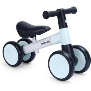 INFANZIA Baby Balance Bike for 12-36 Month Boys Girls, 1 Year Old Toddler First Bike No Pedal with Adjustable Seat, Infant 4 Wheels Bicycle Ride On Toys Kids First Birthday Gifts | 1 Year Old, Toddler First Bike, with Adjustable Seat, Infant, Bicycle, Ride On Toys