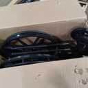 Medline Reclining Wheelchair, Desk-Length Arms and Elevating Leg Rests, 16" x 18" Seat (W x D)