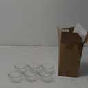 Small Glass Bowls for Dessert, Snack, Fruit, or Nuts, 4.5" Textured Bowls Set for Kitchen Prep, 9.5 ounce Capacity Dip Bowls, Portion Control Bowls, Set of 6