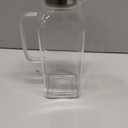 1 Pack 2 Liters/68 oz Square Glass Pitcher with Lid and Handle, Glass Carafe for Hot/Cold Water, Large Iced Tea Pitcher for Coffee, Juice