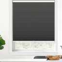 Cordless Cellular Shades, Blackout Honeycomb Shades with 1.5 inch Cells, Room Darkening Thermal Insulation Noise Reduction Blinds for Windows, 48" W x 72"