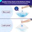 Waste Bags for Litter-Robot 3/4 Drawer Liners, 32 Pack Litter Box Liners for Self Cleaning Litter Box, Unscented Transparent Pre-Separated Replacement Cat Litter Bags, 9-11 Gallon of Capacity