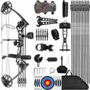 Lanneret Compound Bow and Archery Sets - Right Hand Archery Compound Bows 0-70 lbs Draw Weight Adjustable for Adults and Beginners25"-31" Draw Lengthup to IBO 320 fpsArchery Hunting Bow Set