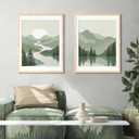 ENJOYBASICS 18x24 Picture Frame, Display Poster 16x20 with Mat or 18 x 24 Without Mat, Wall Gallery Photo Frames, Natural, 2 Pack