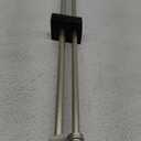 EXCLUSIVE HOME Napoleon Double Curtain Rod and Finial Set, Matte Silver, 36"-72"