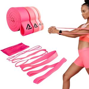 [4 Sizes] Perfect Stix Pull Up Resistance Bands for Women - Pull Up Assistance Exercise Bands. Resistance Bands for Working Out, Stretching, Powerlifting and Fitness