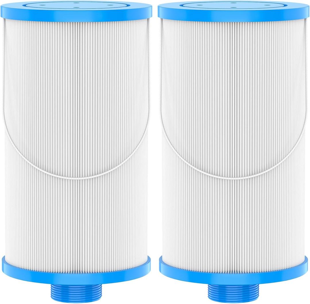 2-pack FC-2402 Hot Tub Spa Filter Replacement, Compatible with Watkins 303279, FC-2402 PFF42TC-P4, 78460, Lifesmart, Freeflow, AquaTerra, Hydromaster, Grandmaster, Simplicity, Bermuda Hot Tub Filters (White)