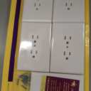 Bates Duplex Wall Outlet Covers - 10 Pack, White Wall Plates