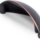 BIRDROCK HOME Decorative Handle Pull - Oil Rubbed Bronze - 25 Pack - 2.5 Inch Kitchen Cupboard Furniture Cabinet Hardware Drawer Dresser Pull