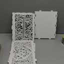 Jolik Wedding Money Box Holder with Sign, Large Rustic Wood Wooden DIY Envelop Gift Card Shadow Boxes with Lock Slot for Reception Anniversary Graduation Birthday Party Parties (Mr & Mrs, White)