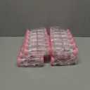 Nuenen 48 Pcs Baby Shower Milk Bottles with Ribbon Plastic Bear Candy Bottles Baby Shower Favors Gender Reveal Wedding Birthday Party Decorations(Pink)