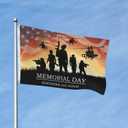 Memorial Day Veteran Flag 3X5 Ft Garden Flag Banner Outdoor Indoor Decoration