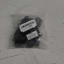 20pcs Rectangle Chair Leg Caps, 1.2" x 0.6" / 30 x 15mm Anti-Slip Chair Leg Floor Protectors PVC Rubber Pads Furniture Table Feet Covers, Black