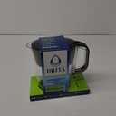 Brita Water Filter Space Saver Pitcher for Tap and Drinking Water with 1 Elite Filter, Black