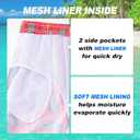 FT FENTENG Mens Swim Trunks Quick Dry Board Shorts with Mesh Lining, Breathable Surf Beach Shorts Swimwear Bathing Suits (Red, M)