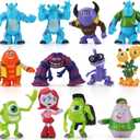 12Pcs Monsters Cake Toppers Set, Figures Toys Cupcake Toppers for Cake Decorations Party Favor, 1-4 inches