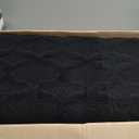 Garland Rug Sparta Non Slip Polypropylene 6 Ft. X 9 Ft. Black Area Rug- Ideal for Living Rooms & Hallways, Stylish & Durable for High-Traffic Areas