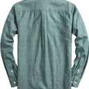 Mens Oxford Shirts Long Sleeve Slim Fit Lightweight Casual Button Down Shirts with Pocket