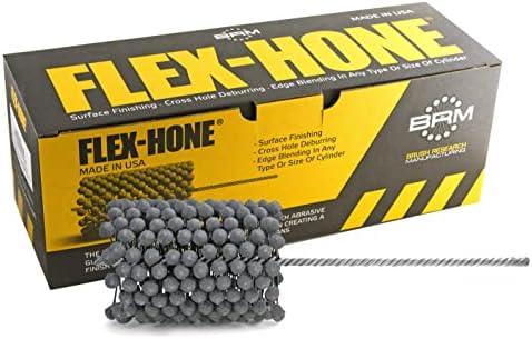Brush Research GBD40032 FLEX-HONE®, 4" (102mm) Diameter, 320 Grit, Silicon Carbide, for Mild Steel, Stainless Steel Cast Iron and Softer Ferrous Materials