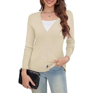 a.Jesdani Women's Button Down V Neck Long Sleeve Soft Cardigan Sweaters, M a.Jesdani Women's Button Down V Neck Long Sleeve Soft Cardigan Sweaters, M
