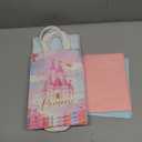 16 Pcs Princess & Prince Castle Party Bags with Handles - Candy & Treat Goodie Bags for Gender Reveal, Baby Shower & Wedding