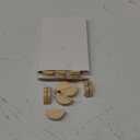 Colingmill 24 Pcs Nature Wood Color Number Stands Indoor Lightweight Wedding Table Name Holder Semicircular Design Place Card Holders Office Tag Photo Menu Clips Banquet Birthday Party Restaurant