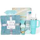 Birthday Gift Basket for Women Mom Sister Best Friend Her Wife Girlfriend Daughter Aunt Coworker Boss, Birthday Gifts for Women Friendship, Unique Bath Sets Self Care Relaxing Spa Gift Baskets