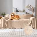 Waterproof Couch Cover, Reversible, Pet-Friendly, Washable and Anti-Slip Couch Covers for Sofa Protection with 3 Cushions, Sofa Slipcovers for Dogs and Cats (71118in/Khaki)