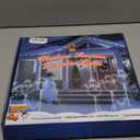 woohaha Christmas Snowman Pathway Lights,200 LED Plug in Garden Outdoor DecorationsWaterproof String Lights with 3 Snowman Stakes Light for Garden Walkway Yard Driveway Lawn Party Decor (White)